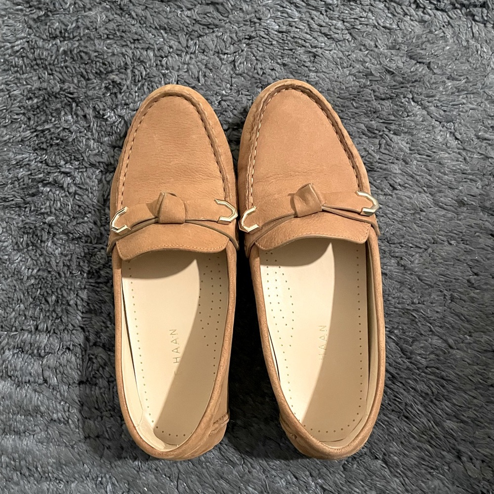 Cole Haan Tan Suede Loafers/ Driving Loafers